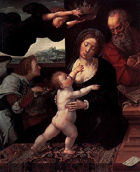 Bernard van orley Holy Family oil painting image